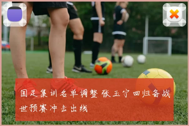 国足集训名单调整 张玉宁回归备战世预赛冲击出线