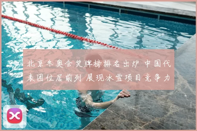 北京冬奥会奖牌榜排名出炉 中国代表团位居前列 展现冰雪项目竞争力